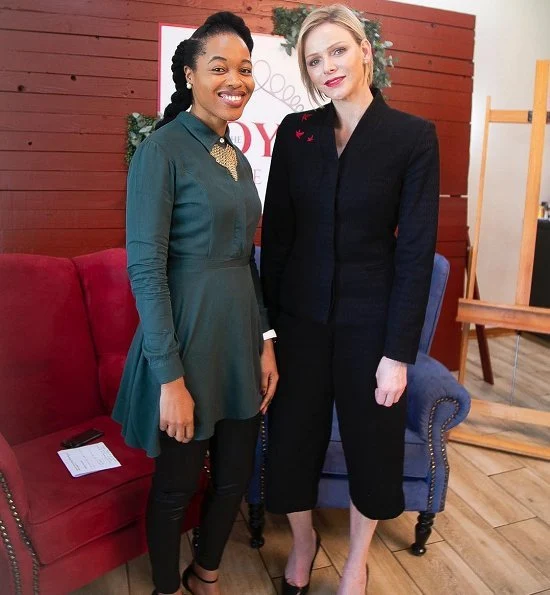 Thando Aaliyah Kubheka, a magazine reporter, shared two photos on her Instagram account, showing herself and TPrincess Charlene together.