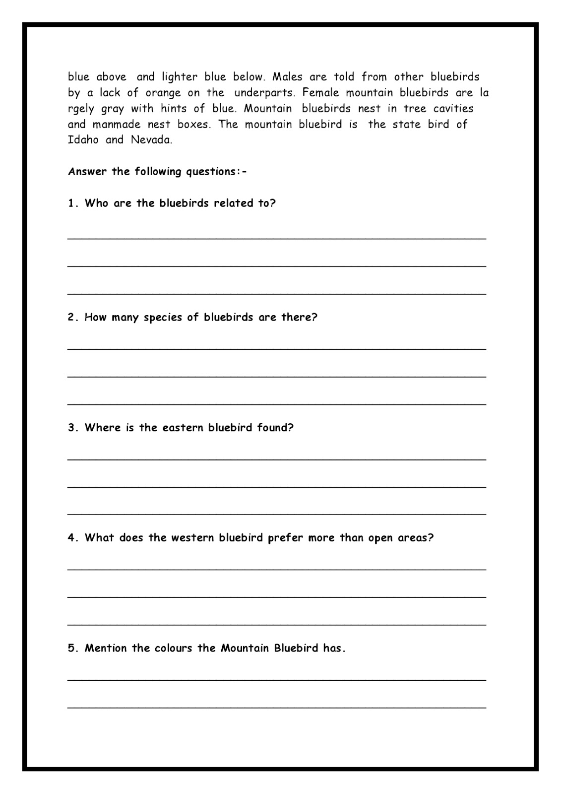 Birla World School Oman: Homework for Grade 7 as on 29-09-2019
