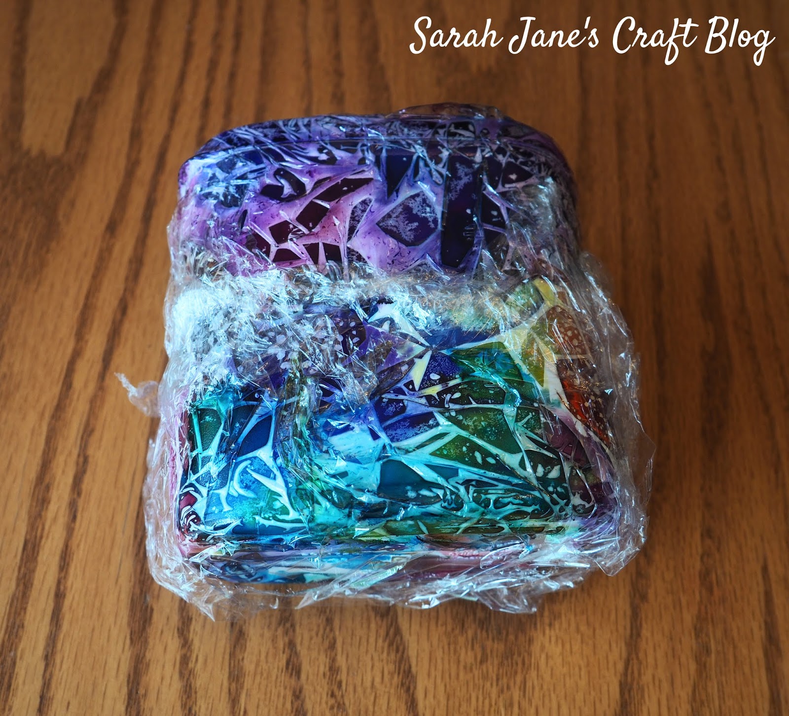 Plastic Wrap Alcohol Ink Fried Onion Container