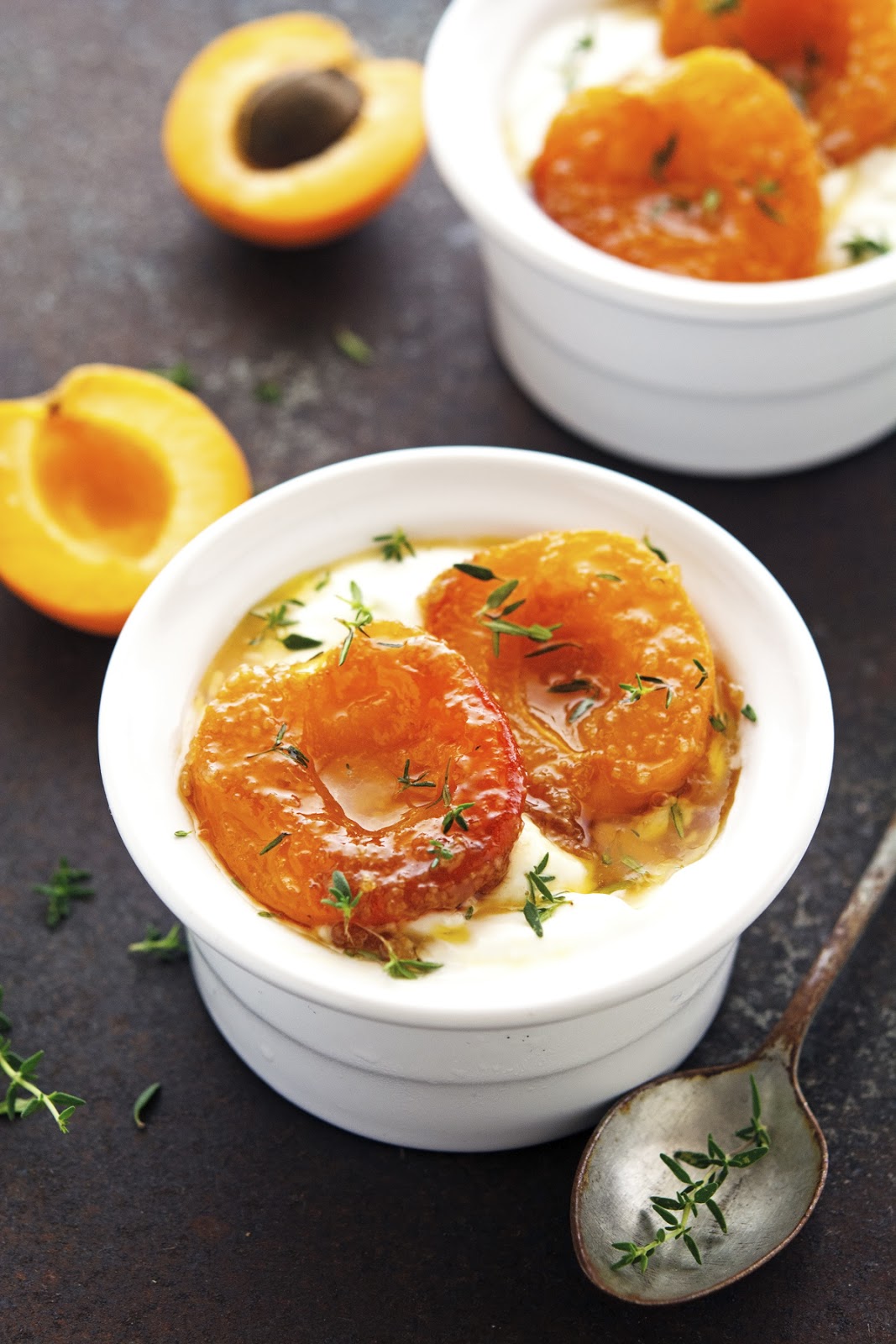 The Iron You 5Minute Maple and Thyme SkilletRoasted Apricots