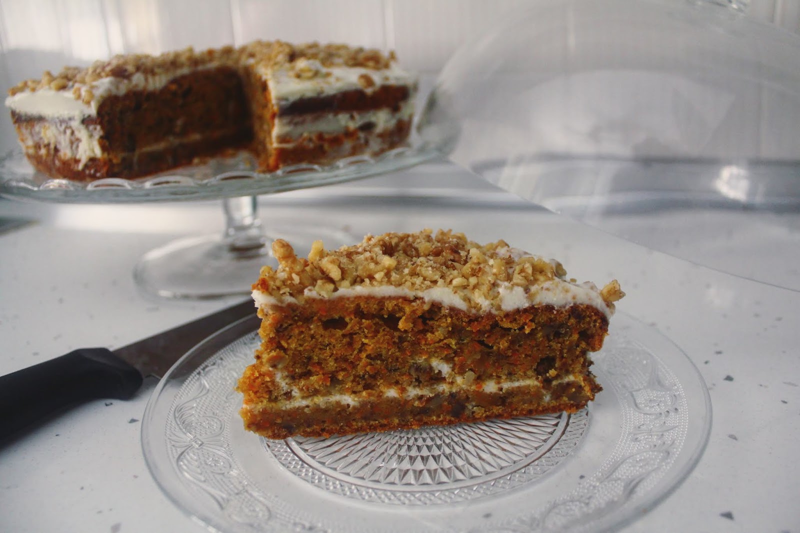 Tarta de zanahoria con frosting de queso (THERMOMIX)