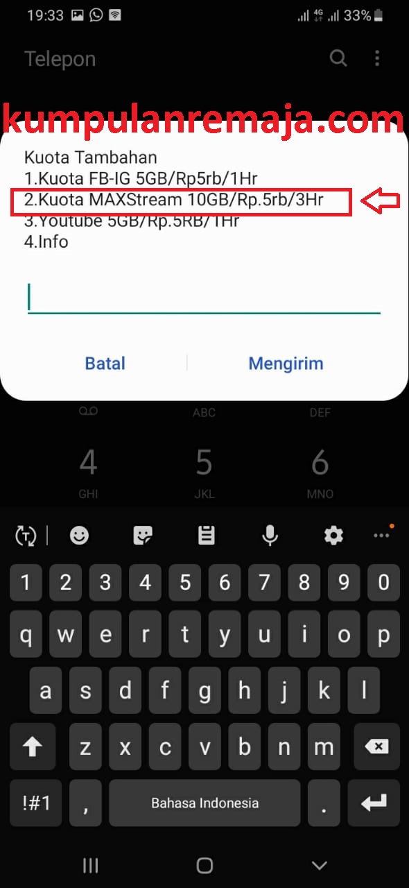 Kode Dial Murah Paket Omg 10 Gb Harga 5000 Kumpulan Remaja
