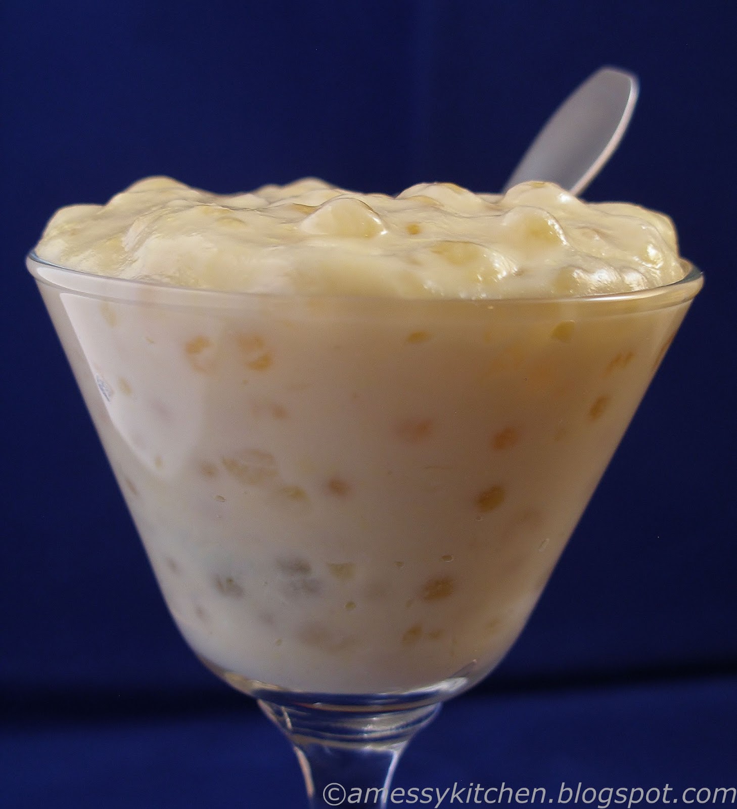 A Messy Kitchen Crockpot Tapioca Pudding