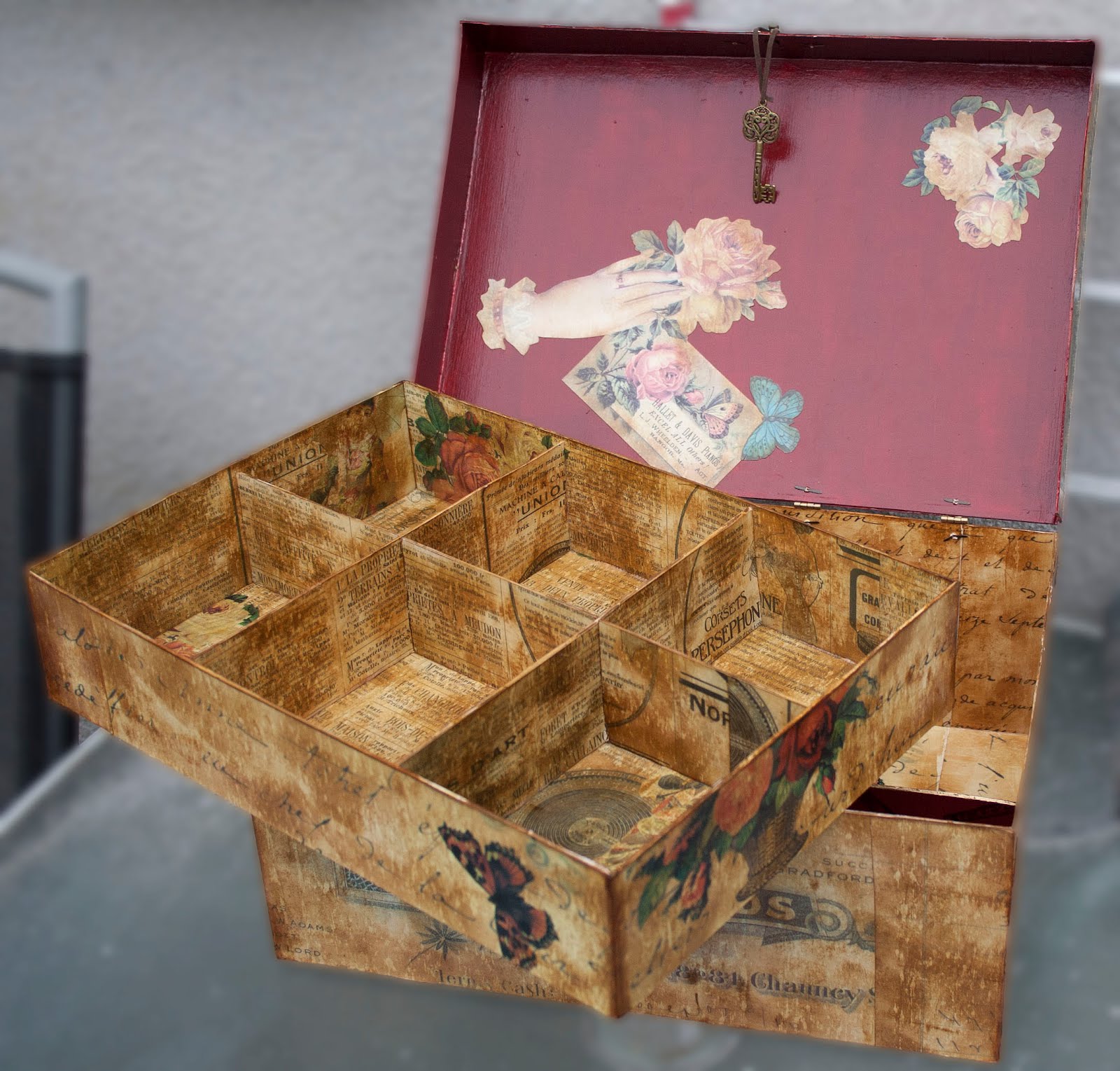 Make Something Nice STORAGE BOX WITH COMPARTMENTS