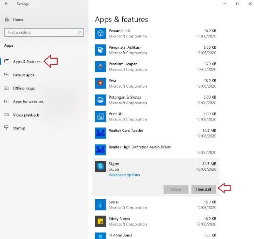 Cara Menghapus Aplikasi di Laptop Windows 10