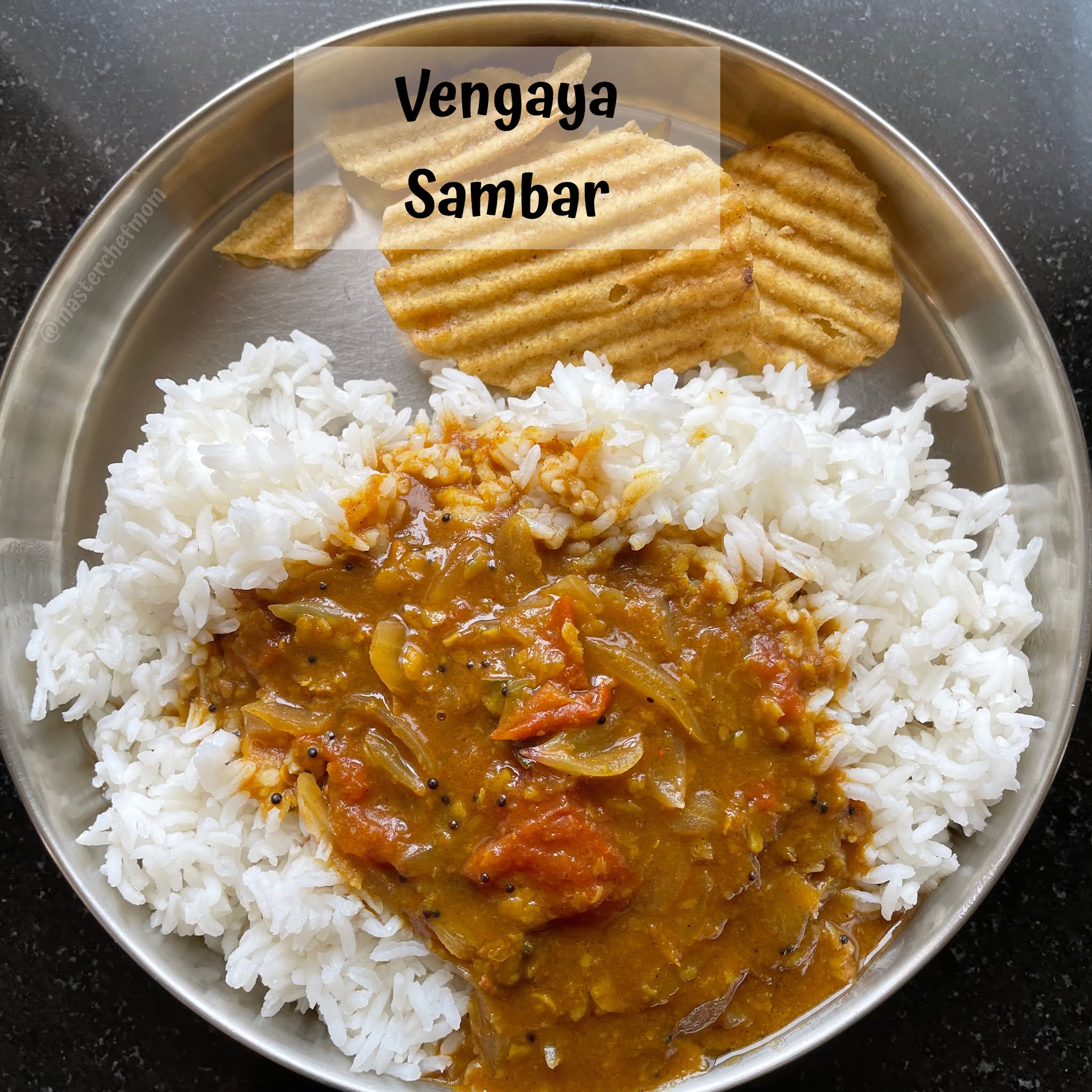 MASTERCHEFMOM Vengaya Sambar Tamil Nadu Style Onion Sambar Using