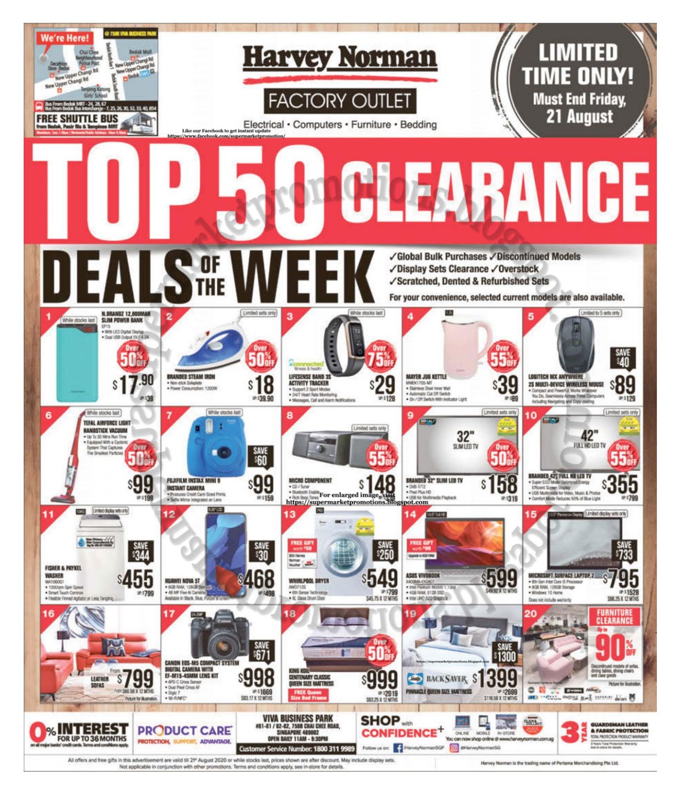 Harvey Norman Top 50 Clearance Deals 14 21 August 2020 Supermarket Promotions