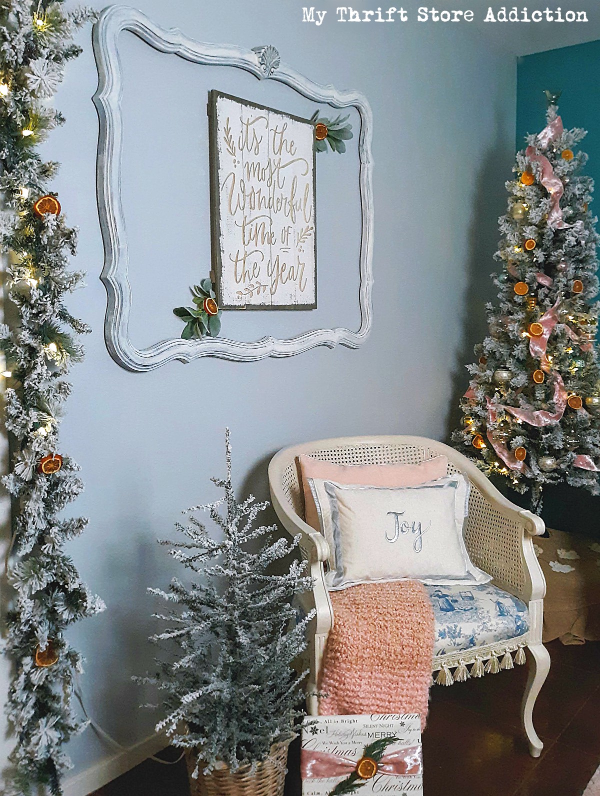 Sentimental Christmas Living Room Decor with Vintage Collections - Lora  Bloomquist~Create & Ponder