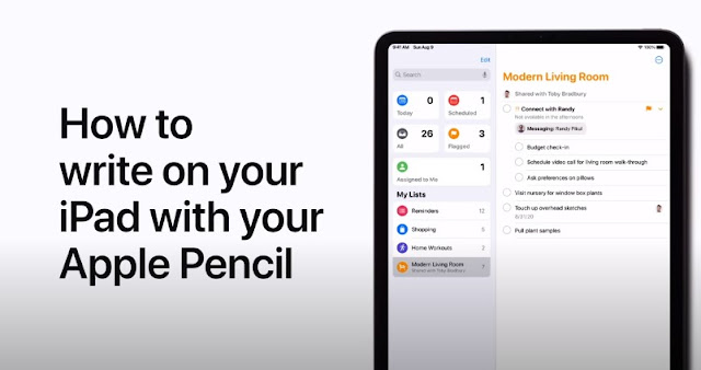 How to write on your iPad with your Apple Pencil - QasimTricks.com