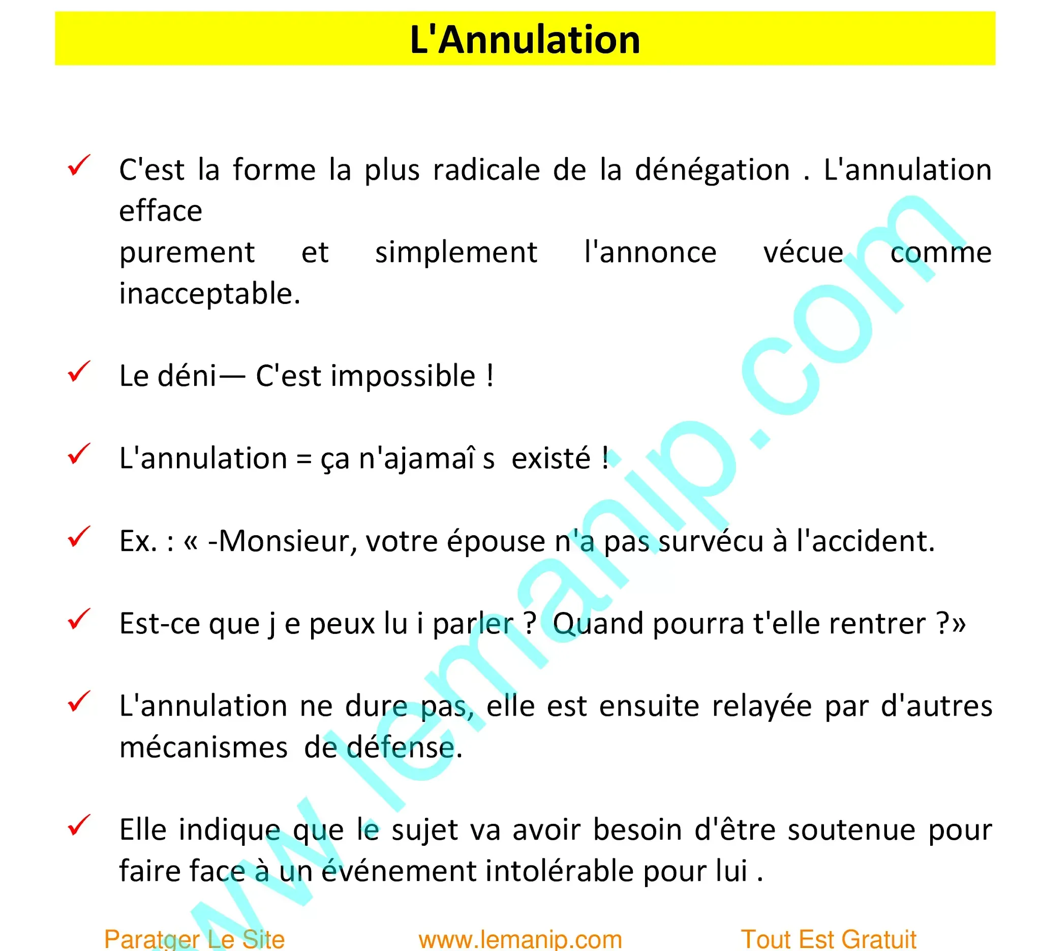 L'Annulation