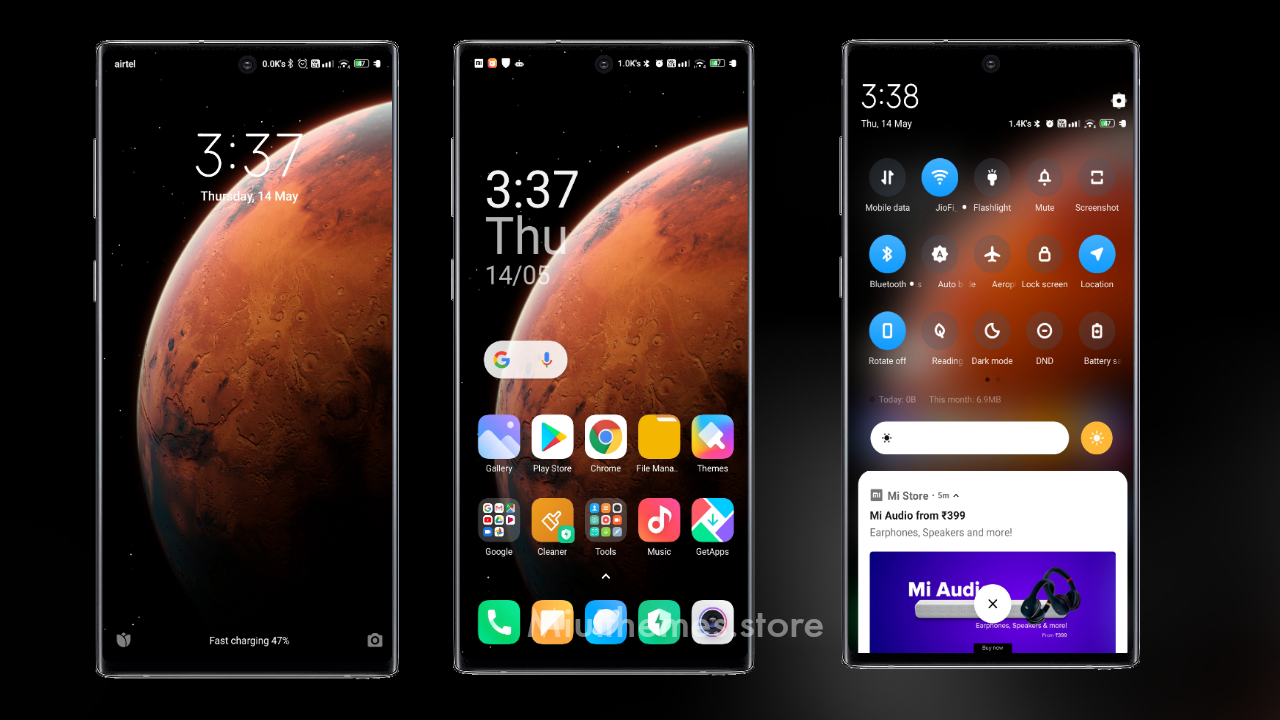MIUI 12 Theme ported to MIUI 11 beautiful status bar theme for MIUI