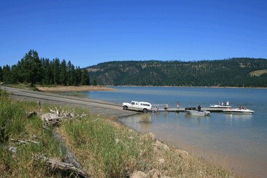 dworshak reservoir state park campground freeman creek idaho clearwater county