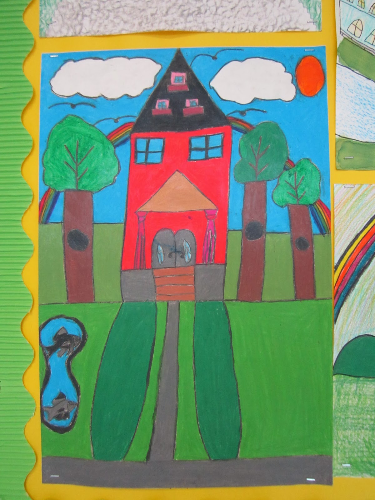 Art At Midway Middle School My Dream Home Based Upon