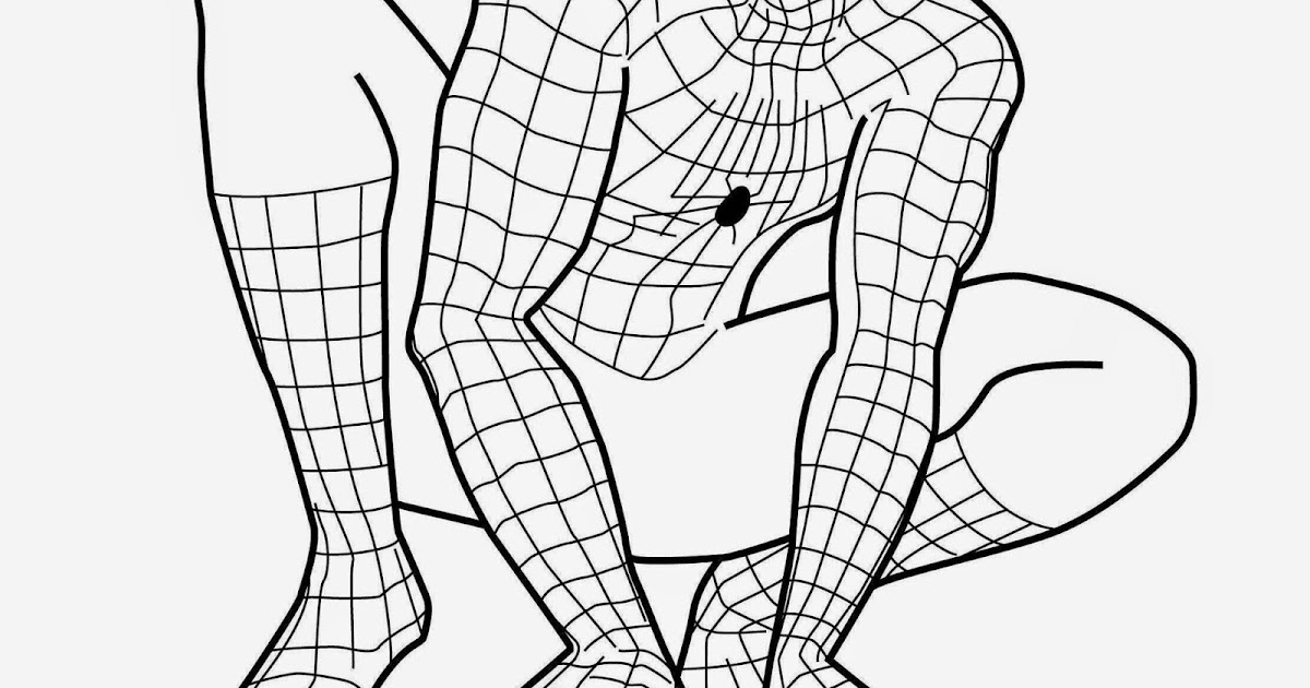 gambar mewarnai anak spiderman