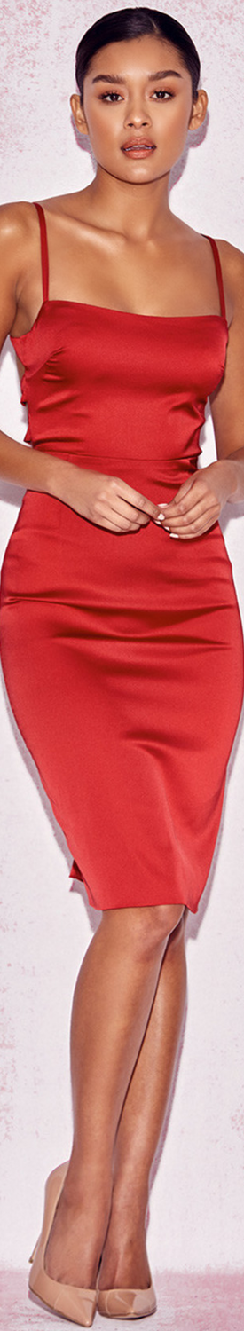 house of cb red lace dress