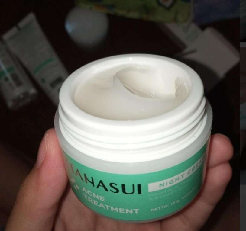 Cek Ingredients Hanasui Acne Treatment Night Cream SKINCAPEDIA