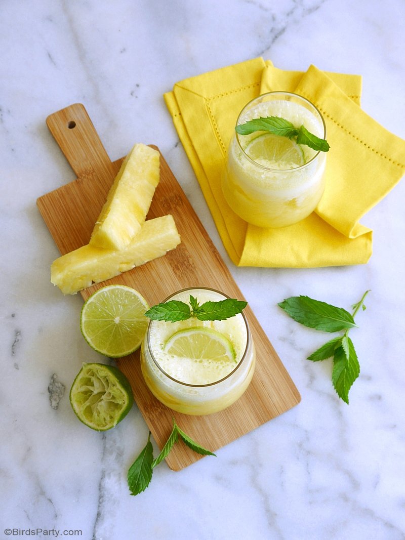 Pineapple Daiquiri Cocktail Recipe Party Ideas Party Printables Blog