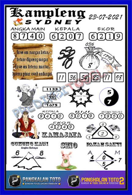 Prediksi Syair Sydney 23 Juli 2021 Syair Sdy Pangkalantoto