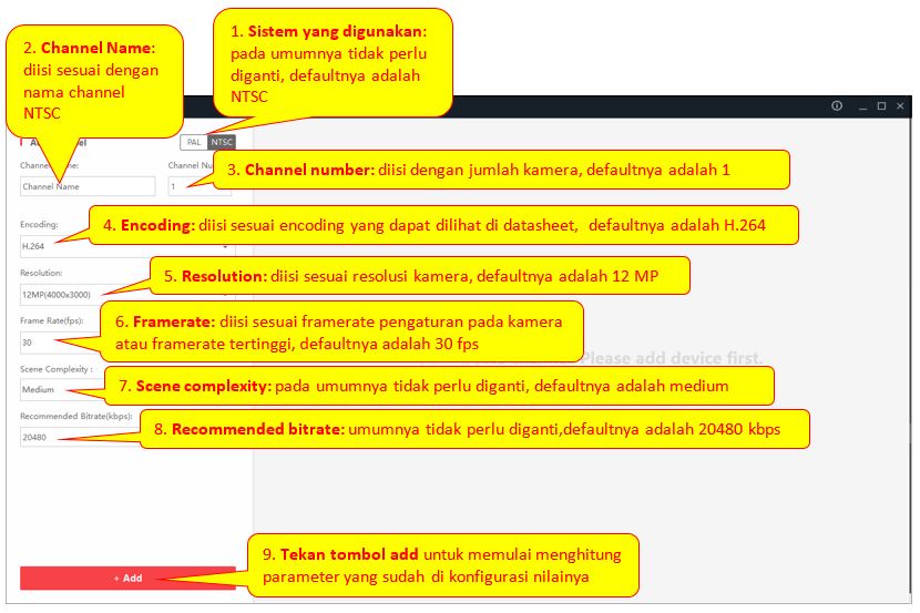 Tutorial singkat cara menggunakan Hikvision Network and Storage Calculator