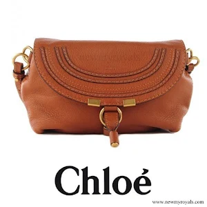 Crown Princess Mary carried CHLOE Calfskin Marcie Pochette Crossbody Bag