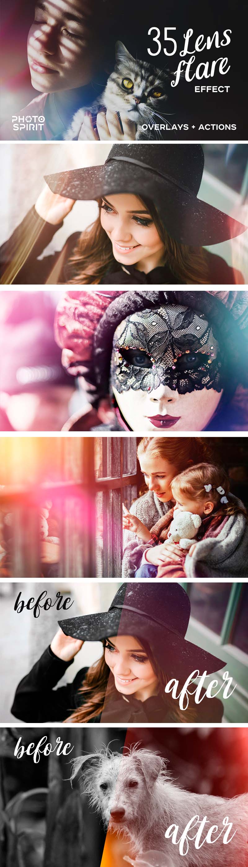 Lens Flare Effects Overlays Pack