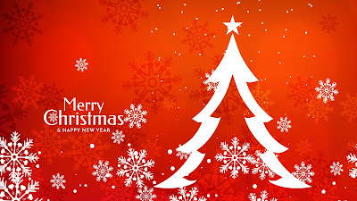 Christmas tree on a red background Christmas tree on a red background