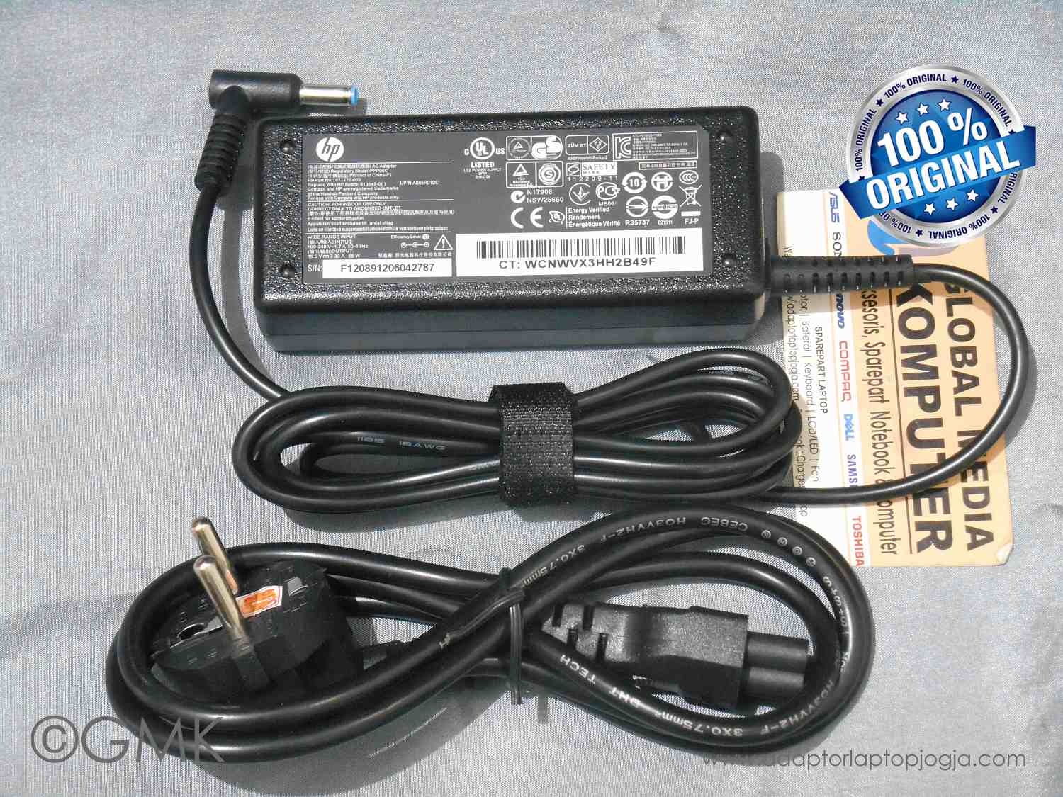 Original Adaptor Hp Pavilion 14 Series 19 5v 3 33a 65w Blue Pin Kabel Power Global Media Komputer Toko Sparepart Laptop Adaptor Baterai Keyboard Lcd Laptop Di Jogja