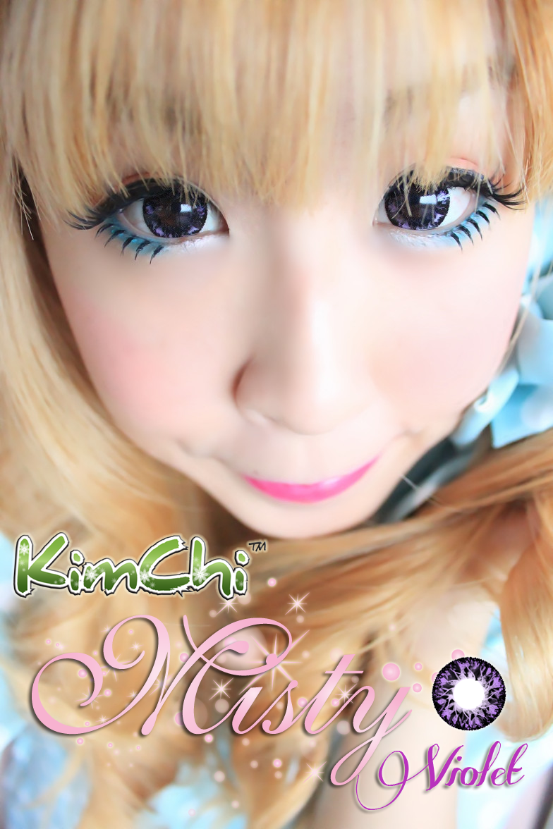Kimchi Misty Violet circle lens review