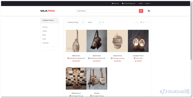 Aplikasi Toko Kerajinan Tangan Online (PHP)
