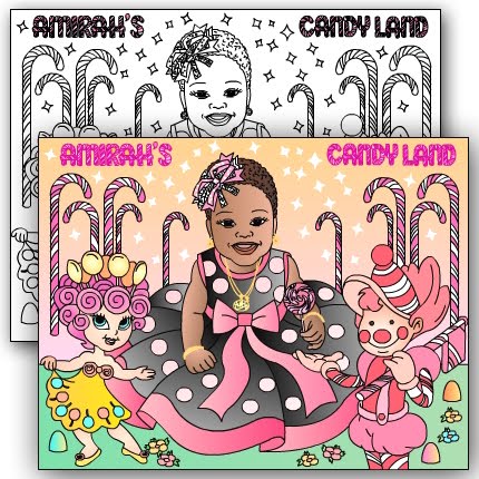 NEW* CANDY LAND Custom coloring page