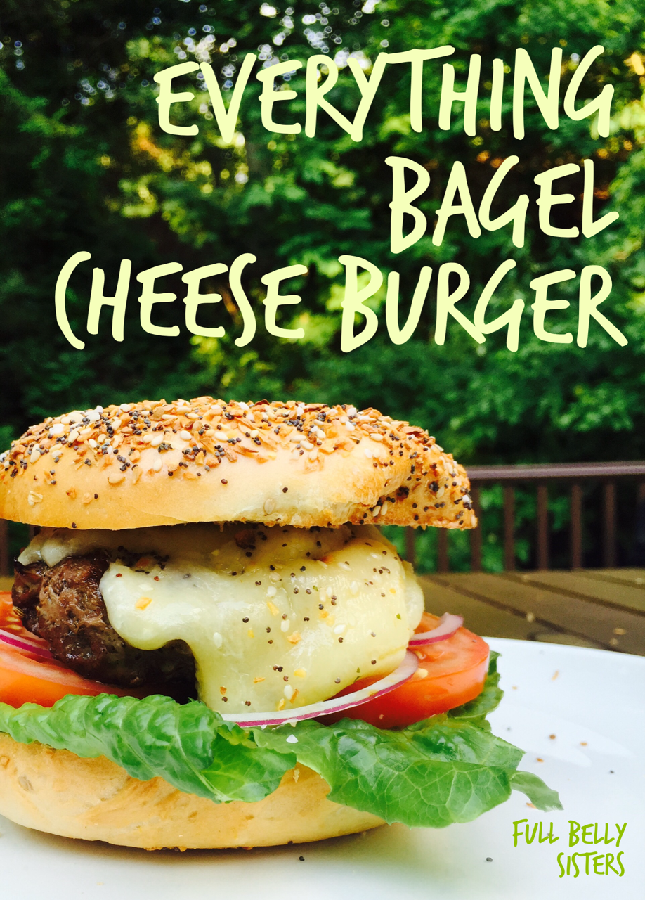 Everything Bagel Cheese Burger