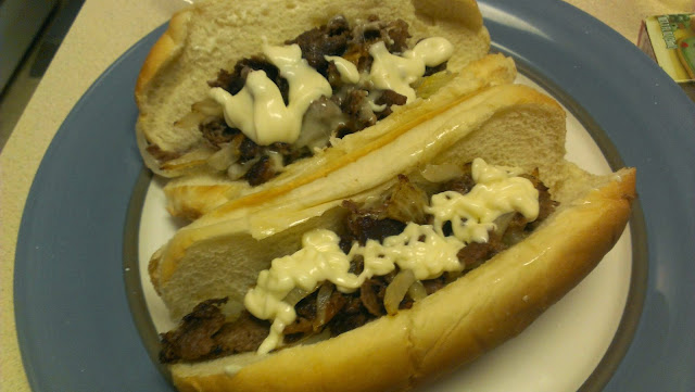 simple and quick way to make cheese steaks,