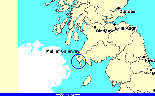 Narayola: Mapa de Portatrick Escocia