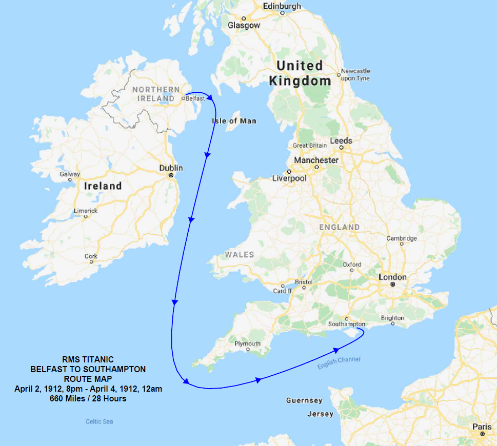 the titanic voyage timeline