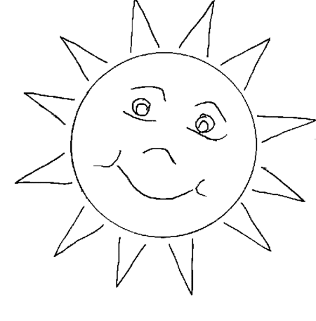 Sun in Summer Coloring Pages >> Disney Coloring Pages