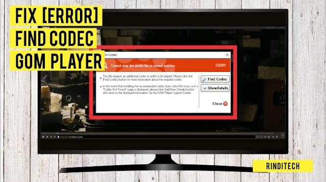 Mengatasi Error Sound Find Codec GOM Player