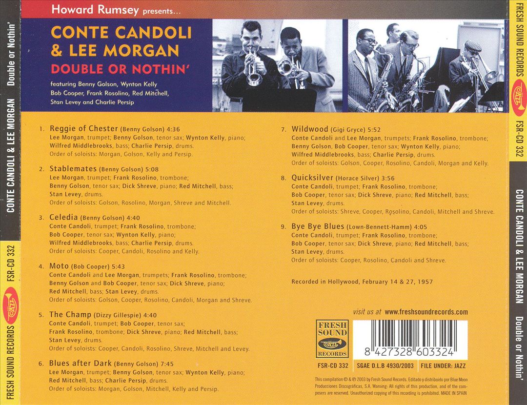 egroj world: Conte Candoli & Lee Morgan • Double Or Nothin'