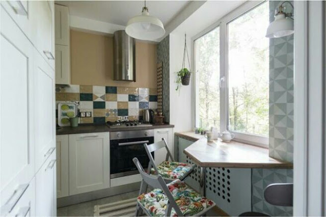 Interior design of a small kitchen