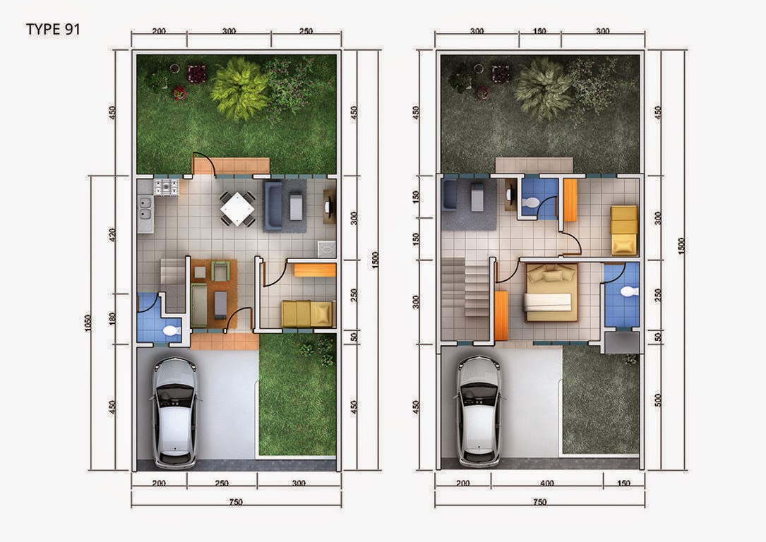 layout-the-benoa-residence-cibubur-type91