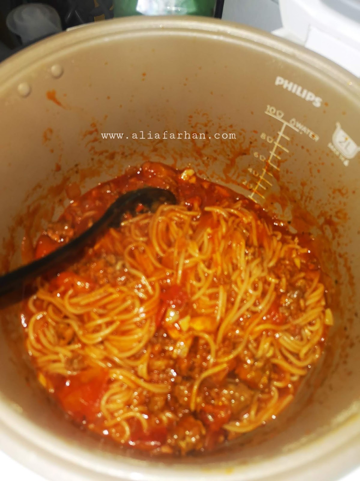 Resipi Spaghetti rice cooker Mudah ALIA FARHAN