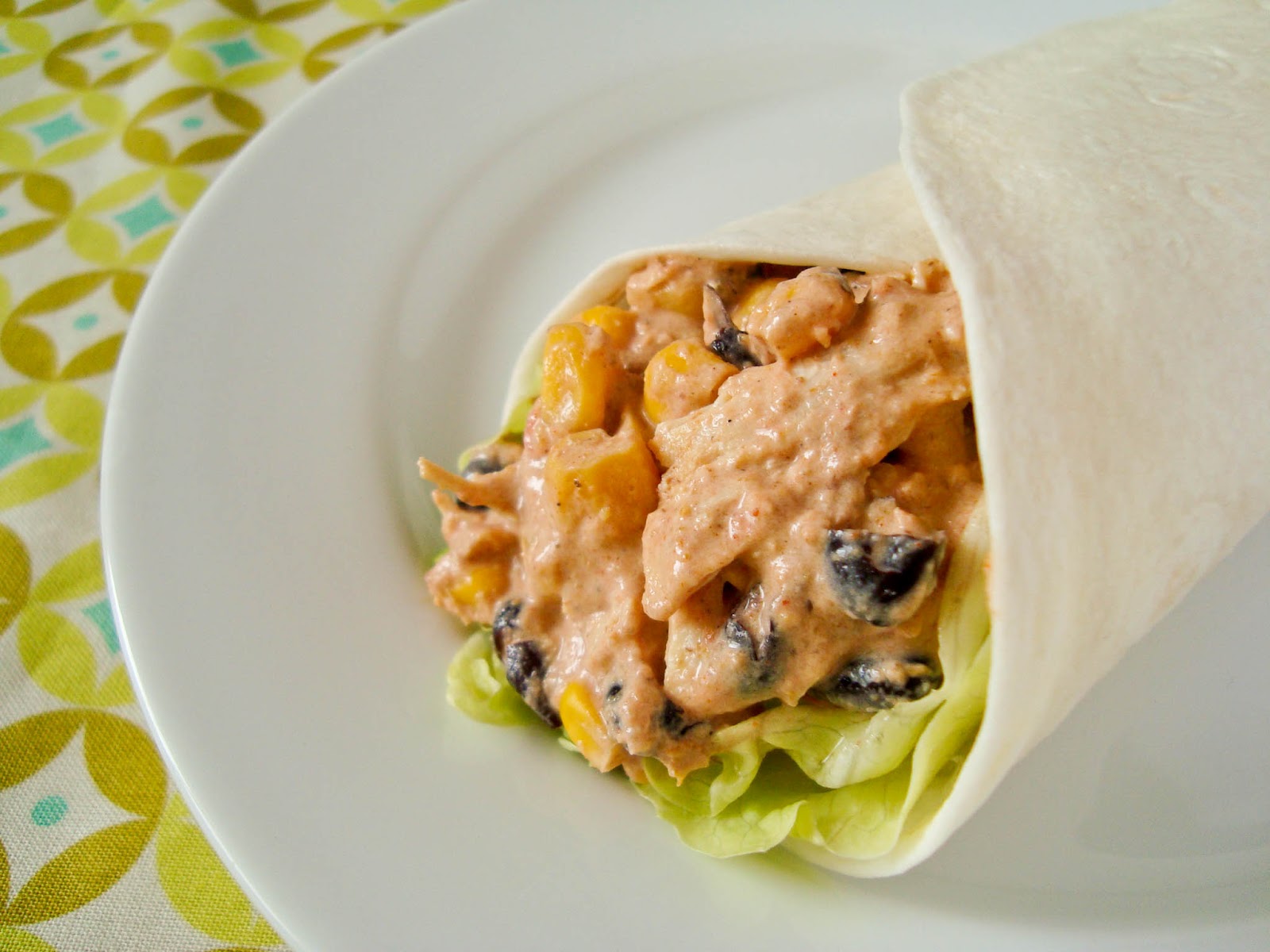 Cupcake with Sprinkles Fiesta Chicken Burritos