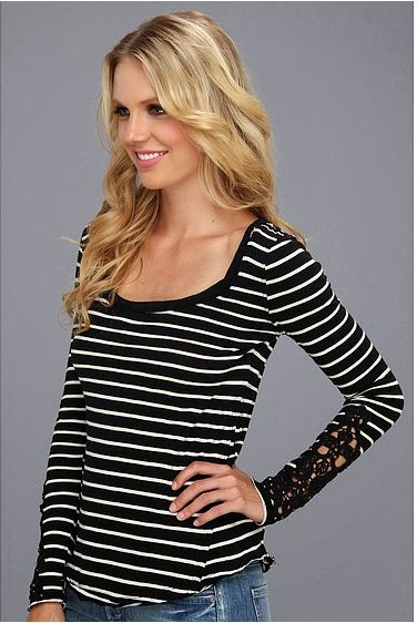 ~*where the WiLd fLoWeRs grow*~: Free People ~*Hard Candy Stripe Cuff top*~
