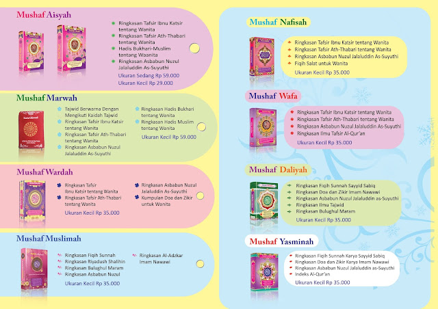  dan aneka macam bonus contohnya kalender elok Sentra al Alquran Murah Bandung