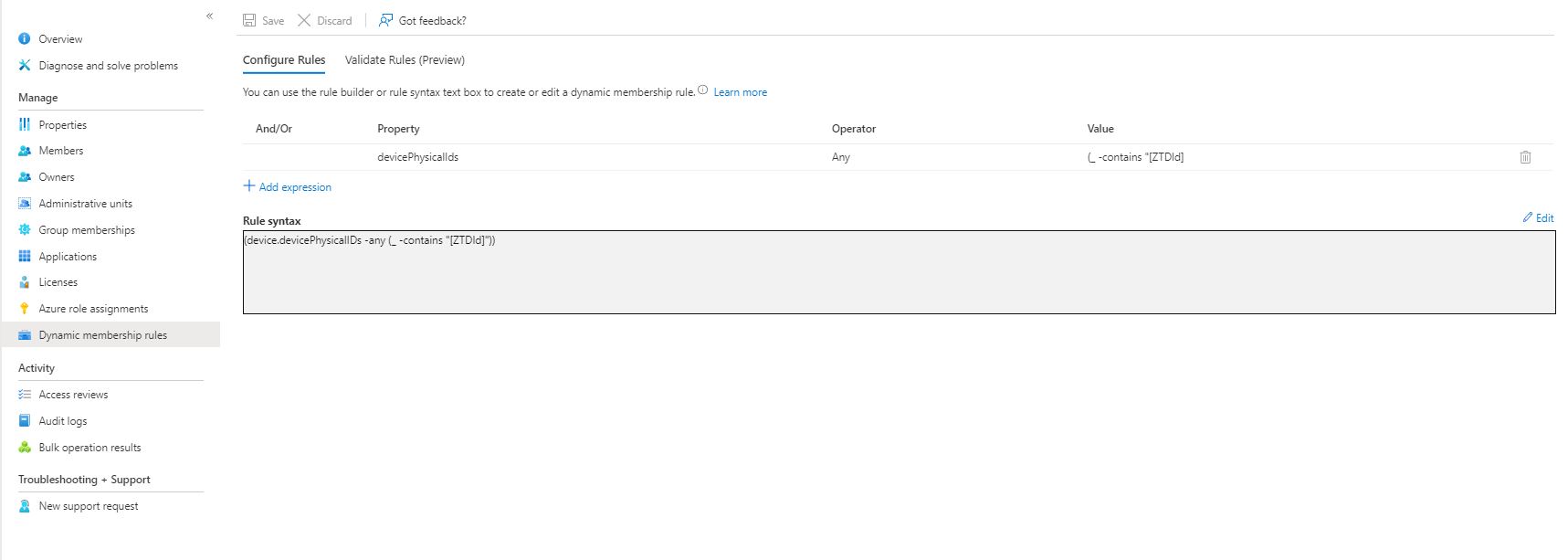 Autopilot Deployment Profile Dynamic membership rules For getting all