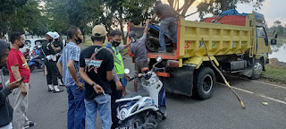 Jaring Aksi Balap Liar, Satlantas Polres Gowa Amankan Ratusan Unit Sepeda Motor