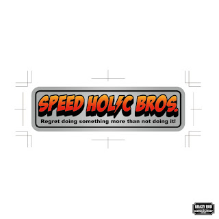 草山自動車工業 ドラッグレース ステッカー SPEED HOLIC BROS.