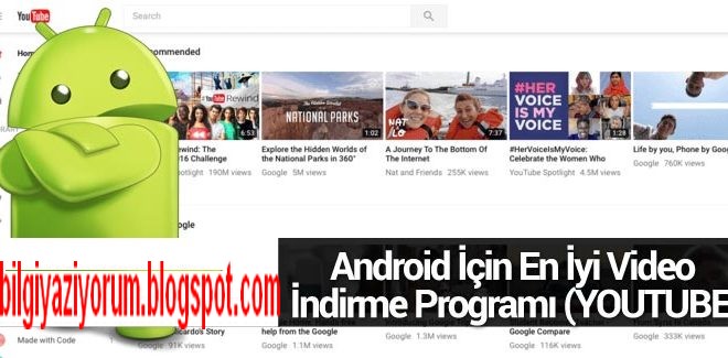Android için en iyi youtube video indirme uygulaması