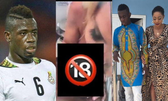 Ghanaian footballer, Afriyie Acquahs ex-wife reacts as footballer accidentally leaks blow job video of himself and a white woman on Snapchat - Simply News and Entertainment Reports