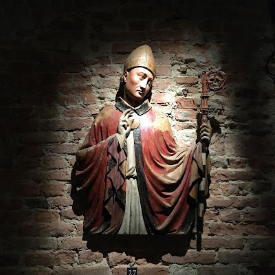 Collezione Salini: scultura lignea policroma attribuita ad uno scultore prossimo a Lando di Pietro (1320-1330)