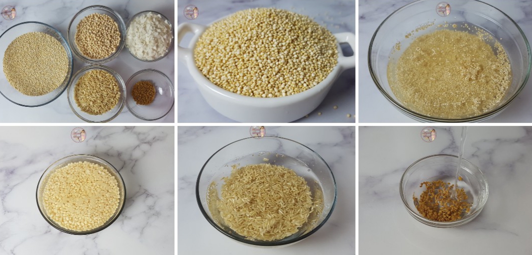 Quinoa Batter for Idli, Dosa, Uttapam, Dhokla, and Appe Instant Pot